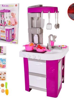 Дитячий ігровий набір для дівчинки кухня 49 предметів фіолетовий2 фото