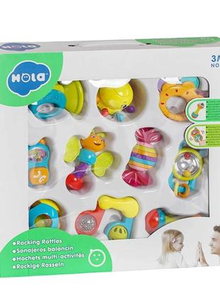 Набір брязкалець hola toys 10 предметів