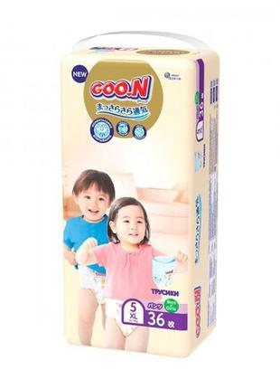Трусики-підгузки goo.n premium soft для дітей (xl, 12-17 кг, 3...2 фото
