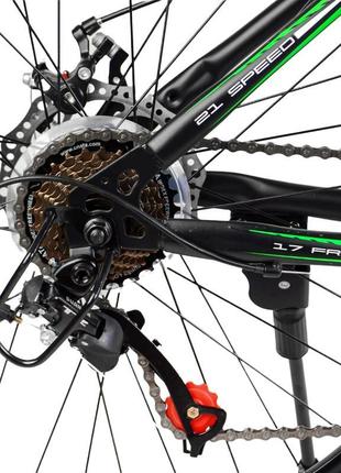 Велосипед спортивний corso global 26 дюймів з дисковими гальма...6 фото