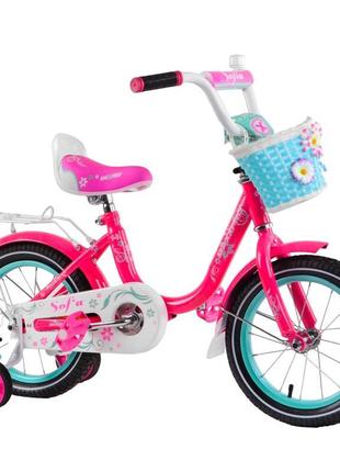 Дитячий двоколісний велосипед для дівчинки 14 дюймів 4-5 років...
