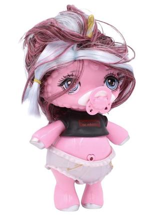 Кукла єдиноріг пупсі poopsie 30 см розова2 фото