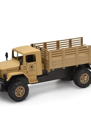 Машинка військова вантажівка на радіокеруванні m35 4x4 коричнева3 фото