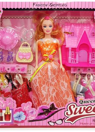 Дитяча лялька з нарядами "queen sweet" 313k44(orange) з аксесуарами