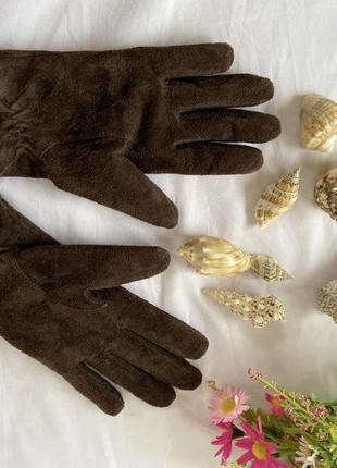 Фирменный стильный качественный натуральный перчатки из замши6 фото