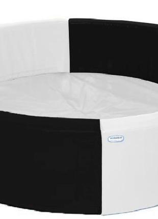 Сухий басейн круг 2,5 м чб kidigo (400051)