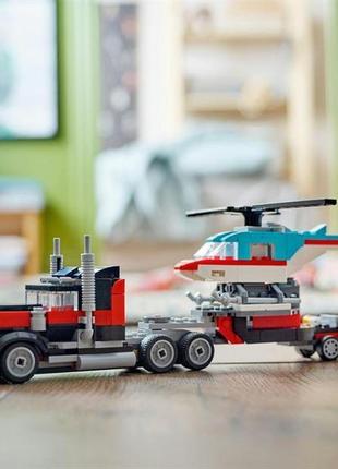 Конструктор lego creator бортова вантажівка з вертольотом 270 ...8 фото