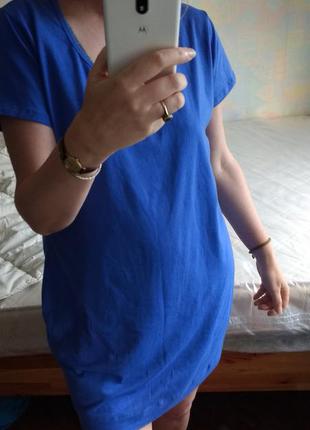 Базовое платье-футболка цвета электрик esmara xl5 фото