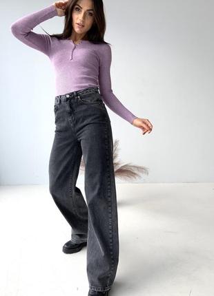 Жіночі джинси палаццо кльош сірі чорні мрамор10 фото