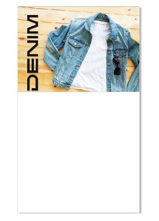 Блокнот на магніті denim "джинс" kt30072107, 30 аркушів1 фото