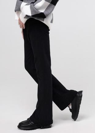 Штани-кльош для дівчинки yekipeer m010 146 см чорний (20009897...2 фото
