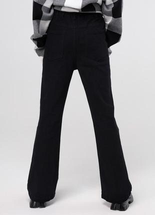 Штани-кльош для дівчинки yekipeer m010 146 см чорний (20009897...3 фото