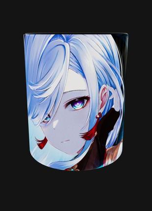 Чашка аниме манга подарок кружка геншин genshin impact персонаж шэнь хэ (0754)