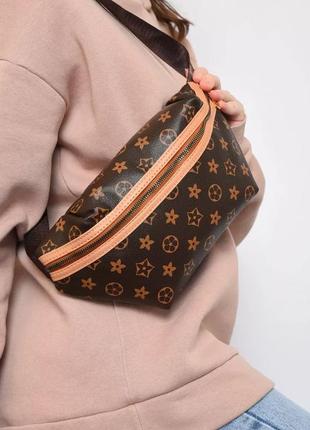 Женская сумка louis vuitton. стильная поясная сумка. брендовая сумка бананка.2 фото