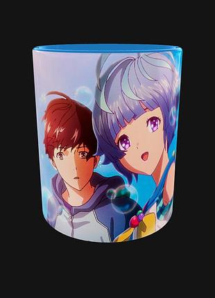 Кружка чашка аниме пузырь ута и хибики (0328)