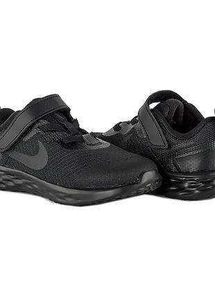 Дитячі кросівки nike revolution 6 nn (tdv) чорний 23.5 (dd1094...