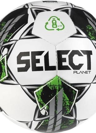 М'яч футбольний select planet v23 білий зелений уні 5 038556-9...