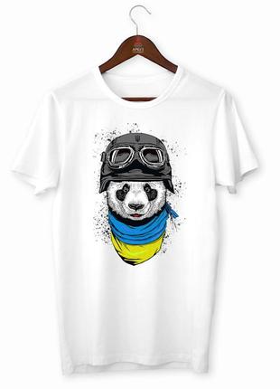 Футболка кавун з принтом панда-байкер m z113-2024