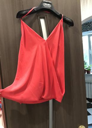 Блуза блузка коралловая zara