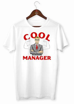 Футболка біла з принтом кавун cool manager xxxl z115-2024