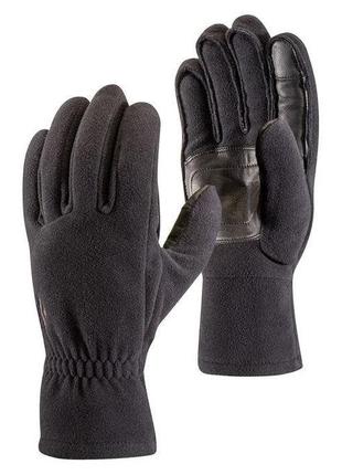 Рукавички black diamond midweight windbloc fleece gloves m чор...