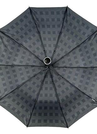 Стильна парасолька напівавтомат у карту від bellissimo сіра з ...7 фото