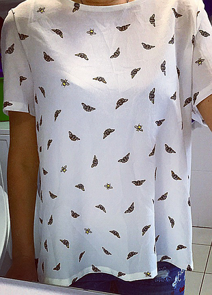 Новая стильная футболка/ модная кофта/блузка свободного кроя/ рубашка m&s