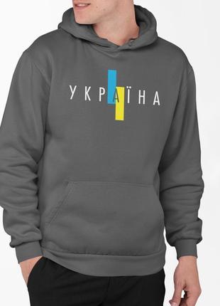 Чоловіче худі тринитка mishe україна графіт xl (1984551886) z1...