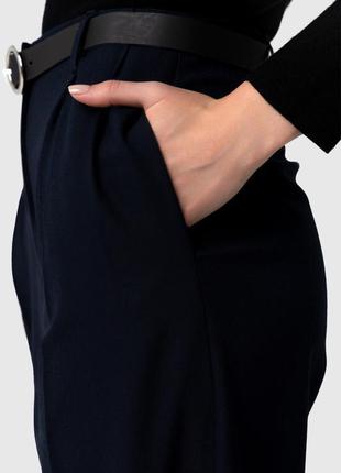 Штани з візерунком жіночі karol 4629 l темно-синій (2000990146...5 фото