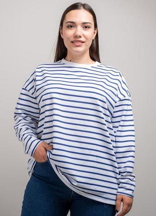 Лонгслів жіночий 341230 р.5xl fashion синій z115-2024