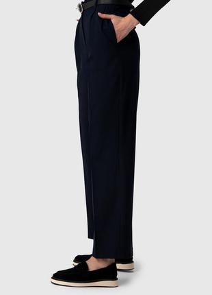 Штани з візерунком жіночі karol 4629 s темно-синій (2000990146...2 фото