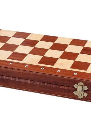 Елітні дерев'яні шахи турнірні №3 для подарункових змагань 35 х 35 см madon (93)6 фото