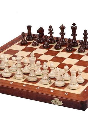 Элитные деревянные шахматы турнирные №3 для соревнований подарочные 35 х 35 см madon (93)1 фото