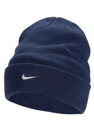 Шапка nike peak beanie sc metal swoosh (fb6527-410) one size т...