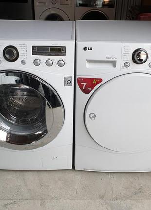 Комплект пральна / сушильна машина lg 8 kg / made in korea