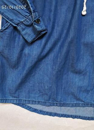 Джинсове плаття з довгим рукавом 3