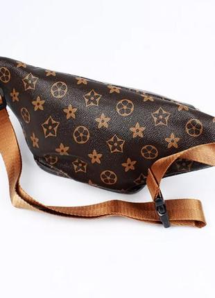 Женская сумка louis vuitton. стильная поясная сумка. брендовая сумка бананка.3 фото