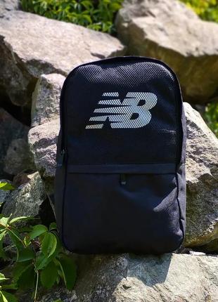 Чоловічий рюкзак молодіжний спортивний щільний для парня міський стильний водонепроникний чорний new balance5 фото