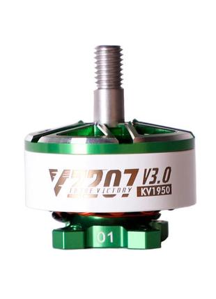 Fpv безколекторний двигун t-motor velox v2207 v3 kv1950 green ...