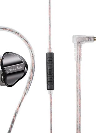 Проводні навушники fiio jd1 чорні потужні вуха для смартфона т...