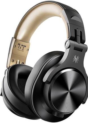 Бездротові навушники oneodio fusion a70 black-gold bluetooth в...