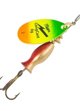 Блешня-вертушка mepps aglia longcast tiger №2 8г