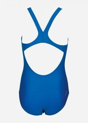 Купальник для девочек arena solid swim pro jr синий 116см (2a263-072)2 фото