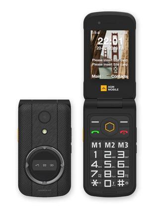 Захищений телефон agm m8 flip російська клавіатура бабушкофон ...
