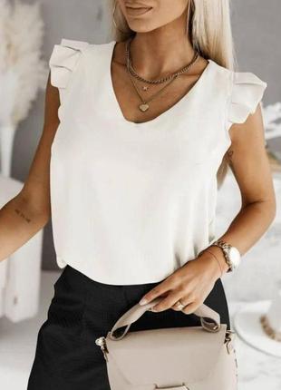 Жіноча блузка з легкої тканини зручна та якісна розміри: 42-44; 46-482 фото