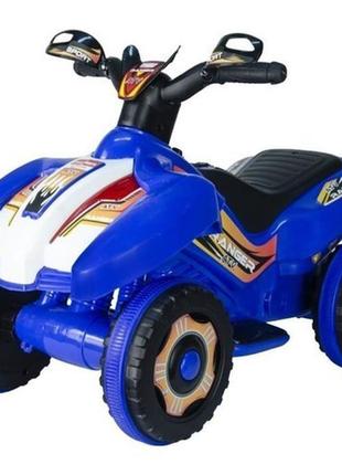 Акумуляторний квадроцикл дитячий ranger синій 6v потужний елек...