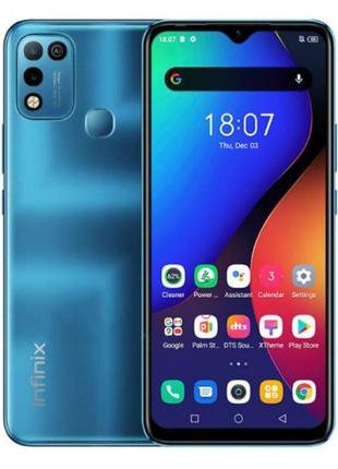 Потужний смартфон infinix hot 10 play 4/64gb blue надійний сен...