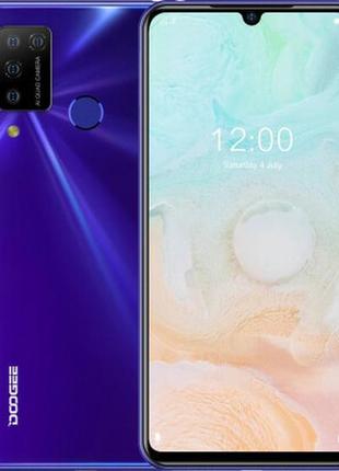 Смартфон doogee n20 pro blue потужний процесор 6/128 гб сенсор...