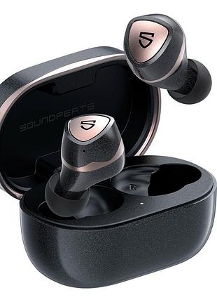 Бездротові навушники soundpeats sonic pro black bluetooth гарн...
