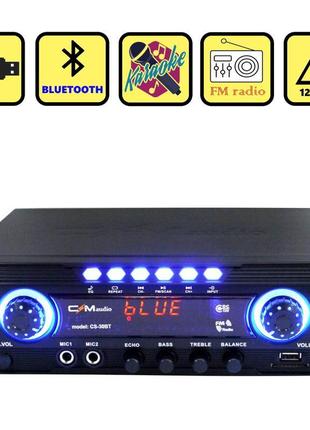 Потужний підсилювач звуку cmaudio cs-30bt usb sd fm радіо mp3 ...